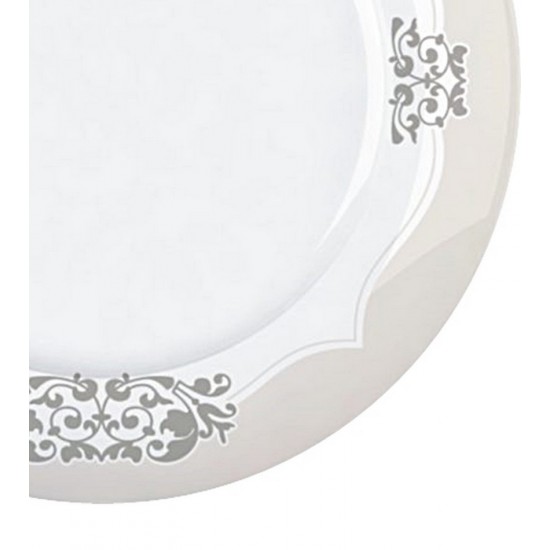 Prato Sobremesa 21,5cm Versa Perola Porcelana Germer